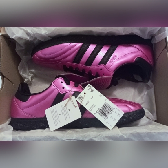 Adidas Pink and Black Sneakers - Picture 1 of 5